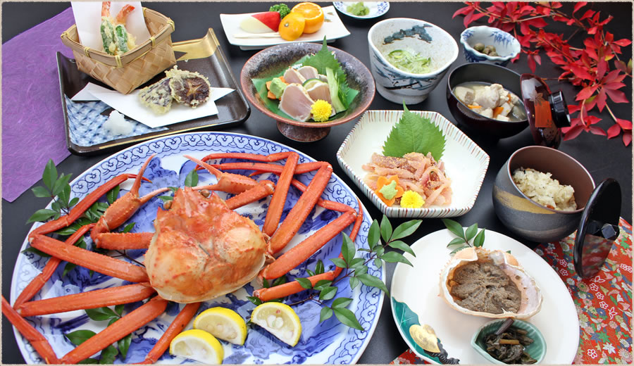 紅ズワイガニ付いなか会席